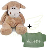 Knuffel Schaap met gepersonaliseerd T-shirtje